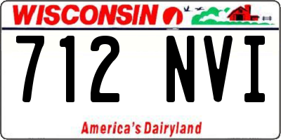 WI license plate 712NVI