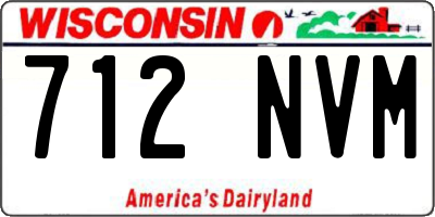WI license plate 712NVM