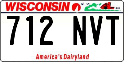 WI license plate 712NVT