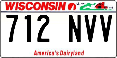 WI license plate 712NVV