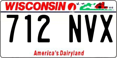 WI license plate 712NVX