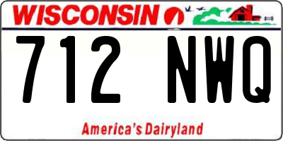 WI license plate 712NWQ