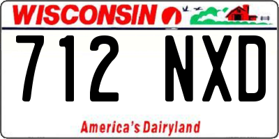 WI license plate 712NXD