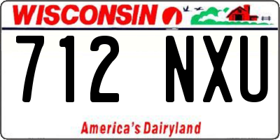 WI license plate 712NXU