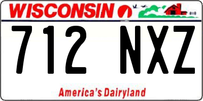 WI license plate 712NXZ