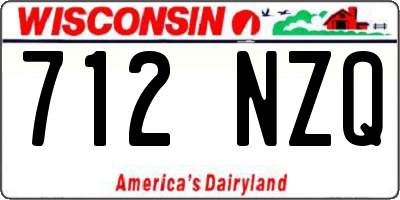 WI license plate 712NZQ