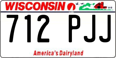 WI license plate 712PJJ