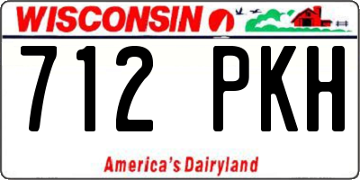 WI license plate 712PKH