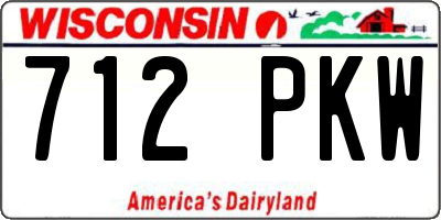 WI license plate 712PKW