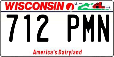WI license plate 712PMN