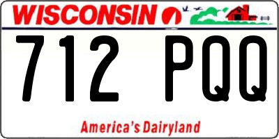 WI license plate 712PQQ