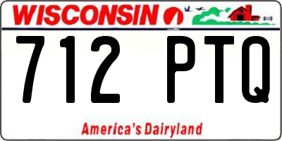 WI license plate 712PTQ