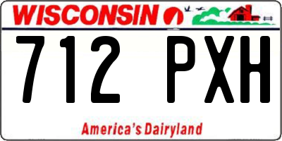 WI license plate 712PXH
