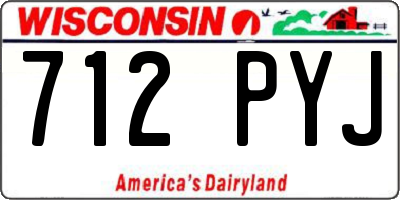 WI license plate 712PYJ