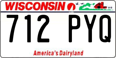 WI license plate 712PYQ