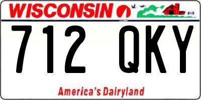 WI license plate 712QKY