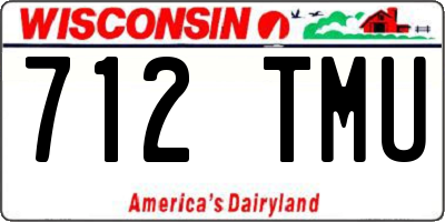 WI license plate 712TMU