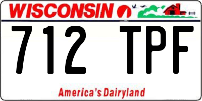WI license plate 712TPF