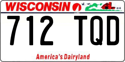 WI license plate 712TQD