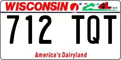 WI license plate 712TQT