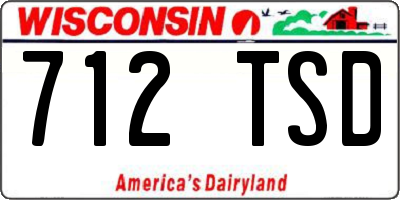 WI license plate 712TSD