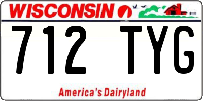 WI license plate 712TYG