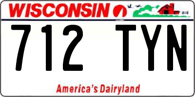 WI license plate 712TYN