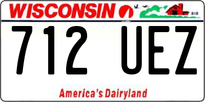 WI license plate 712UEZ