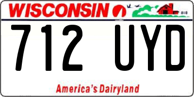 WI license plate 712UYD
