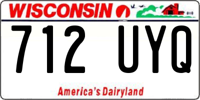 WI license plate 712UYQ