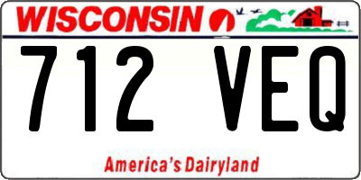 WI license plate 712VEQ