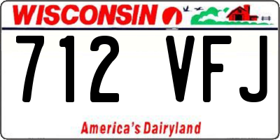 WI license plate 712VFJ