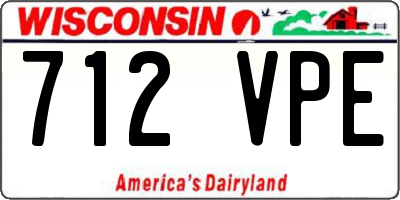 WI license plate 712VPE