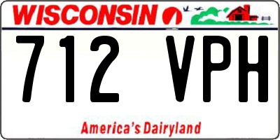 WI license plate 712VPH