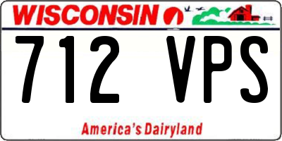 WI license plate 712VPS