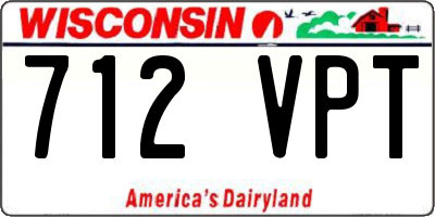 WI license plate 712VPT