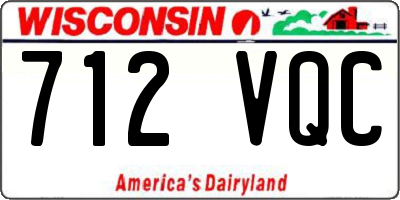 WI license plate 712VQC