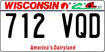 WI license plate 712VQD