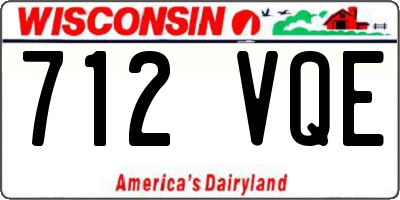 WI license plate 712VQE