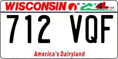 WI license plate 712VQF