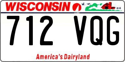 WI license plate 712VQG