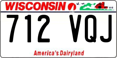 WI license plate 712VQJ