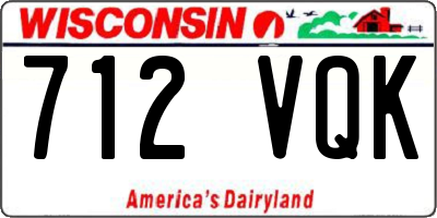 WI license plate 712VQK