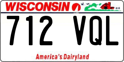 WI license plate 712VQL