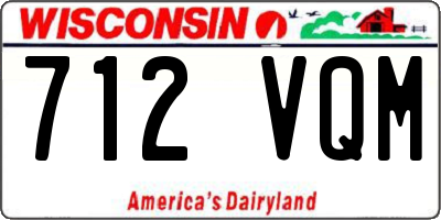 WI license plate 712VQM