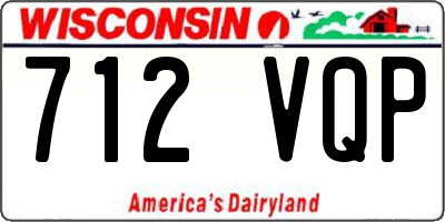WI license plate 712VQP