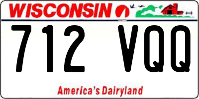 WI license plate 712VQQ