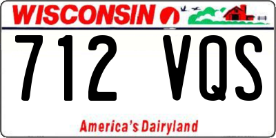 WI license plate 712VQS