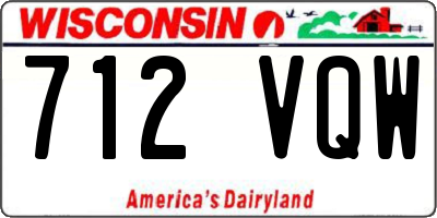 WI license plate 712VQW