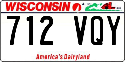 WI license plate 712VQY